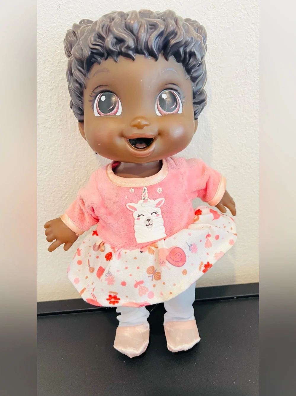 Pink Unicorn Dress Baby Doll - Kids Toys